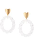 Lizzie Fortunato Jewels Saint Valentine Earrings - White
