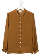 Caffe' D'orzo Buttoned Blouse - Brown
