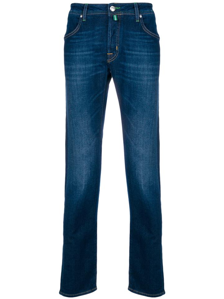 Jacob Cohen Straight Stonewashed Jeans - Blue