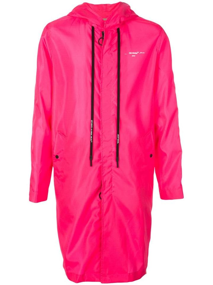 Off-white Unfinished Arrows Coat - Pink