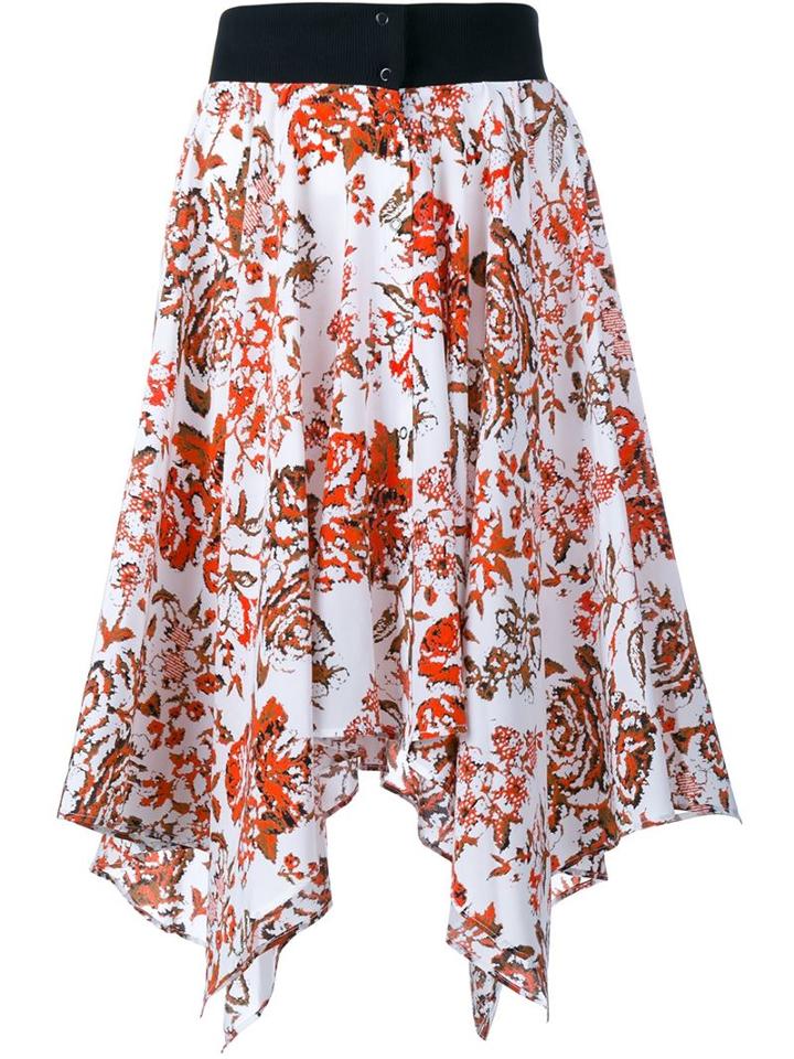 J.w. Anderson Floral Print Silk Skirt