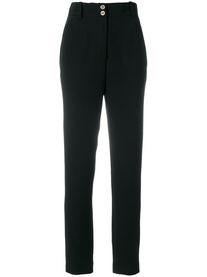 Versace High-waisted Trousers - Black