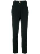 Versace High-waisted Trousers - Black