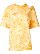 Le Ciel Bleu Cut Out Detail T-shirt - Yellow