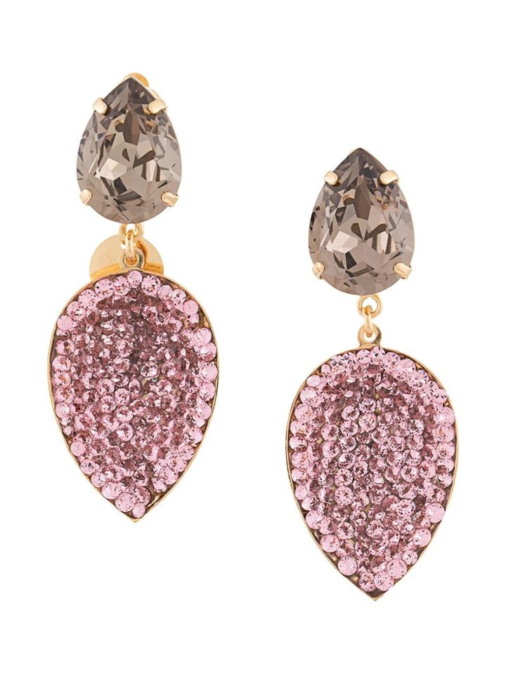 Melissa Kandiyoti Embellished Drop Earrings - Gold