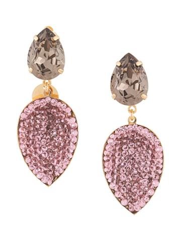 Melissa Kandiyoti Embellished Drop Earrings - Gold