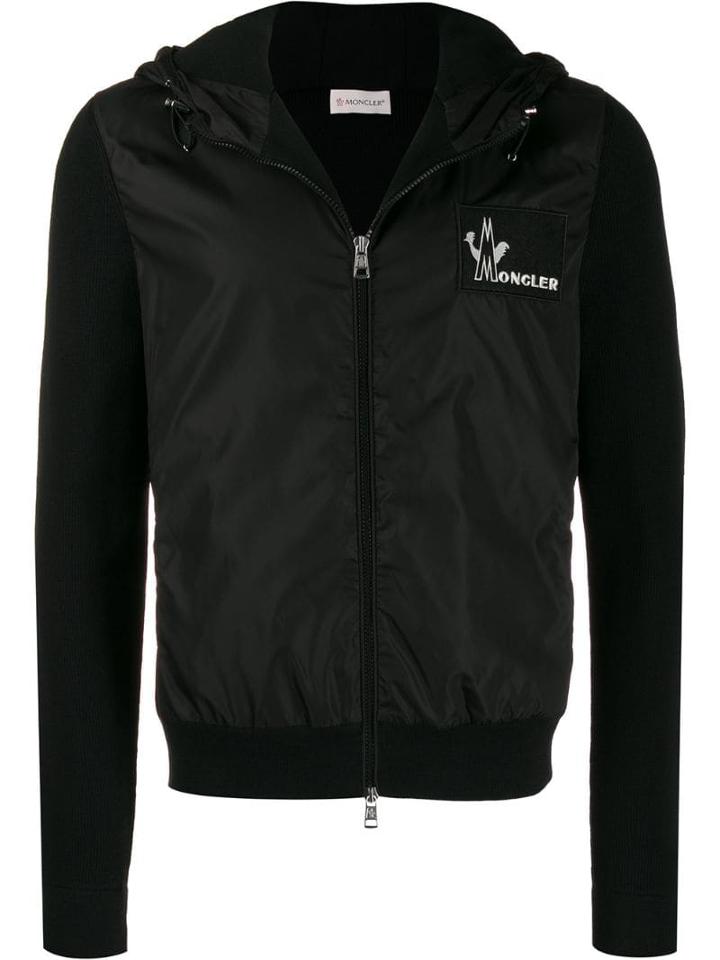 Moncler Bi-material Zipped Jacket - Black