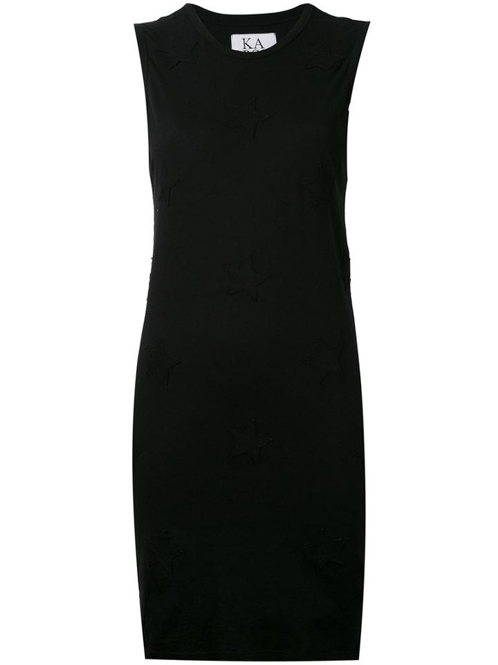 Zoe Karssen - Jersey Star Dress - Women - Cotton - S, Black, Cotton