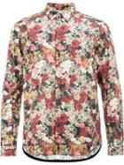 Undercover Roses Print Shirt, Men's, Size: 1, Cotton/wool