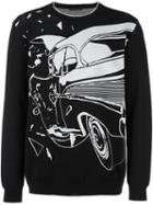 Christopher Kane Car Crash Jumper, Men's, Size: Small, Black, Polyester/virgin Wool
