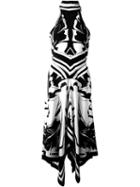 Roberto Cavalli Abstract Print Dress