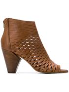 Strategia Perforated Sandals - Brown
