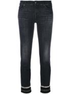 7 For All Mankind Skinny Fit Trousers - Black