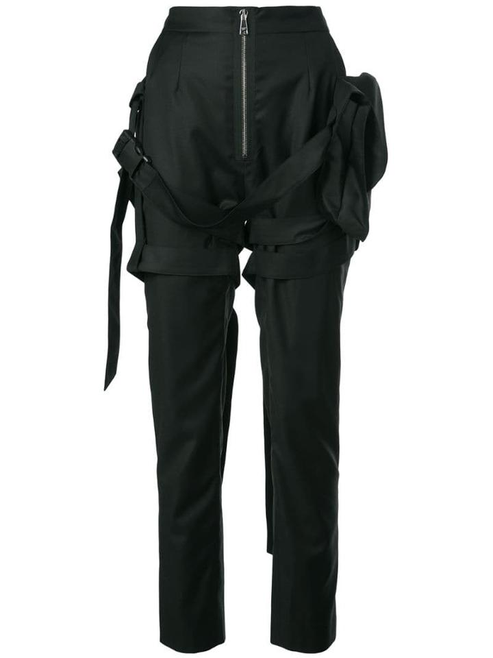 Natasha Zinko Buckled High-waisted Trousers - Black