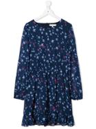 Tommy Hilfiger Junior Teen Long-sleeve Star Print Dress - Blue