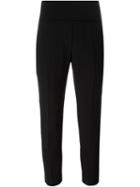 Brunello Cucinelli Cropped Trousers, Women's, Size: 46, Black, Acetate/silk