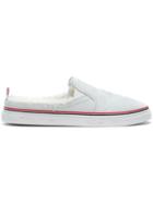 Thom Browne Shearling Lining Trainer Slide - White