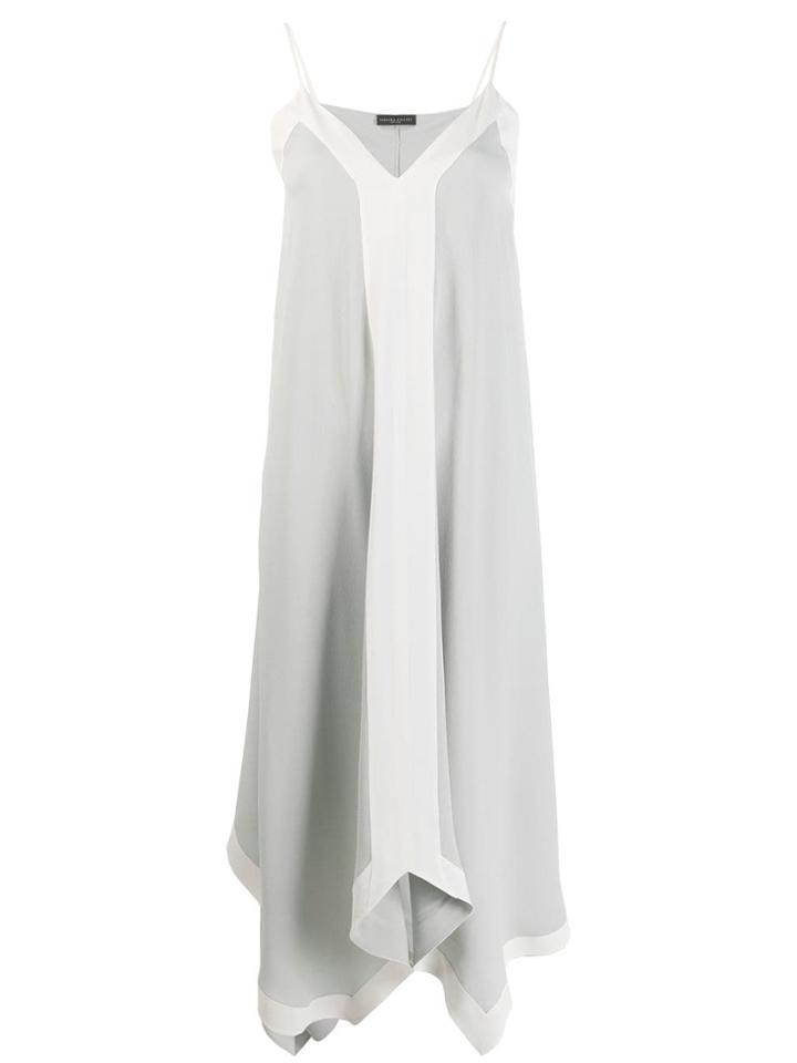 Fabiana Filippi Striped Slip Dress - Grey