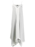 Fabiana Filippi Striped Slip Dress - Grey