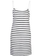 T By Alexander Wang Striped Sleeveless Dress - White