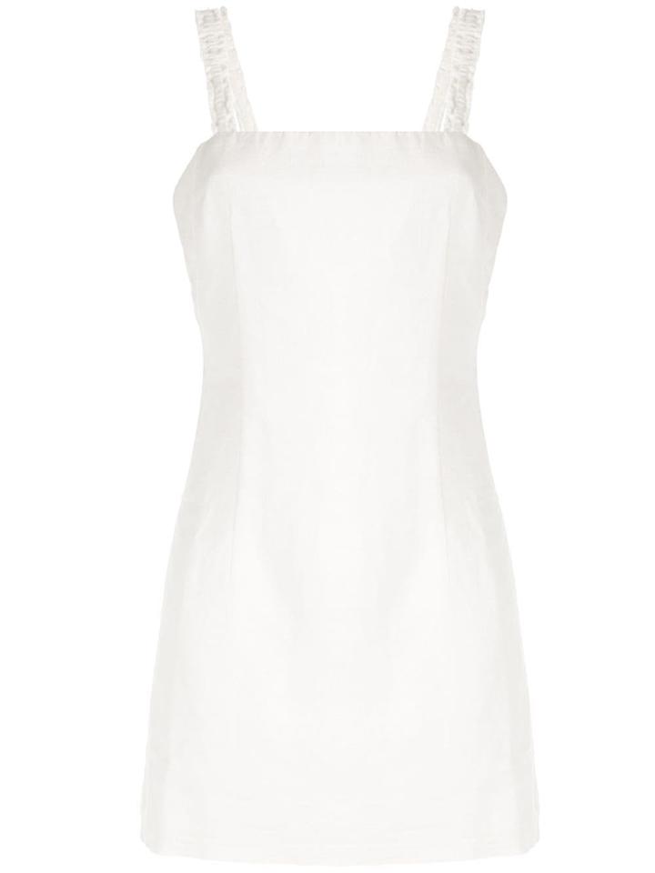 Venroy Linen Twill Tie Back Mini - White