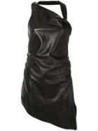 Saint Laurent Asymmetric Fitted Dress - Black