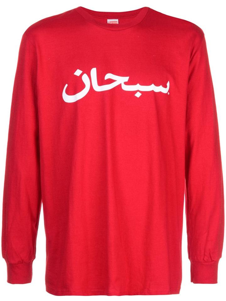 Supreme Arabic Logo L/s Tee - Red