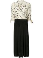 Maison Mayle - Tied Neck Buttoned Dress - Women - Silk - 6, White, Silk