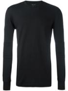 Helmut Lang Elbow Layer Longsleeved T-shirt, Men's, Size: Large, Black, Cotton