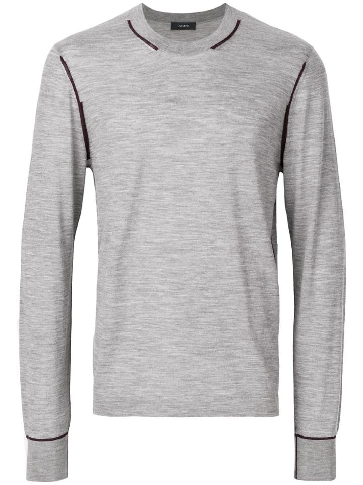 Joseph Contrat Detail Jumper - Grey
