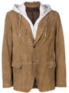 Eleventy Combined Hoodie Jacket - Brown
