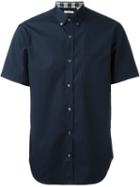 Burberry Brit Button Down Shirt, Men's, Size: Medium, Blue, Cotton/spandex/elastane