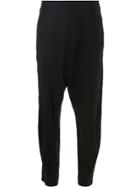 Masnada Cropped Tapered Trousers - Black