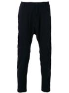 Helmut Lang Back Strap Drop-crotch Trousers, Men's, Size: 36, Black, Cotton/spandex/elastane