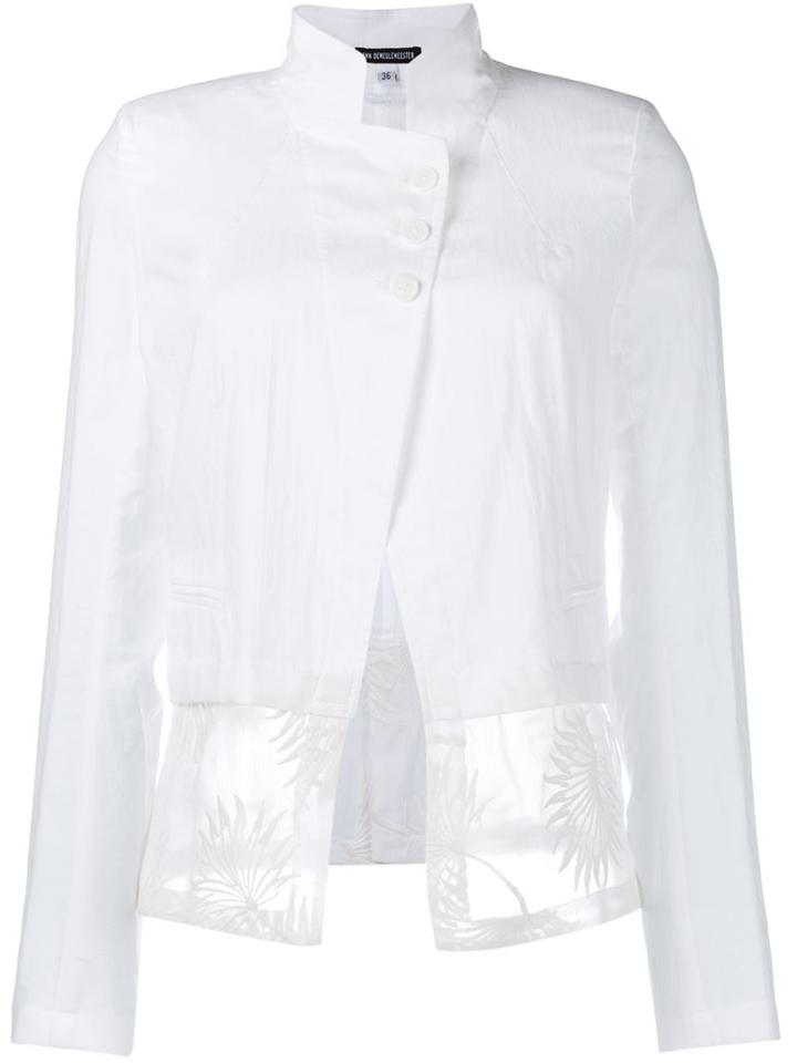 Ann Demeulemeester Embroidered Hem Jacket