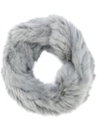 Yves Salomon Accessories - Neck Scarf - Women - Rabbit Fur - One Size, Grey, Rabbit Fur