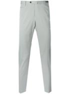 Pt01 Off Centre Button Chinos, Men's, Size: 50, Grey, Cotton/spandex/elastane