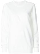 Rick Owens Drkshdw Embossed Sweatshirt - White