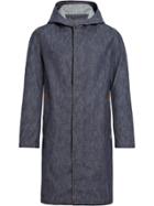 Mackintosh Dark Indigo Denim Hooded Coat D-mc007d - Blue