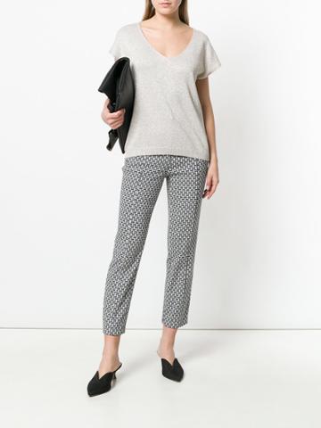 La Fileria For D'aniello Lurex Knit Tee - Metallic