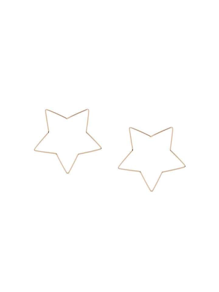 By Boe Star Hoop Earrings - Metallic