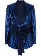 Christian Pellizzari Sequined Smoking Jacket - Blue