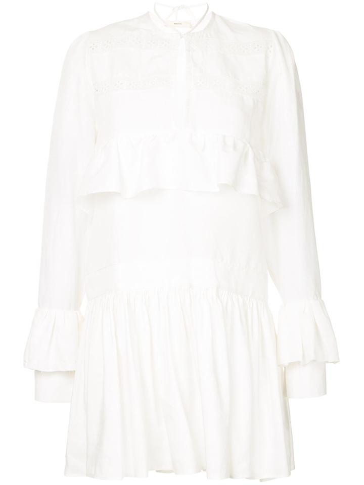 Matin Haarlem Ruffle Dress - White