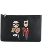 Dolce & Gabbana Prince Embellished Clutch - Black