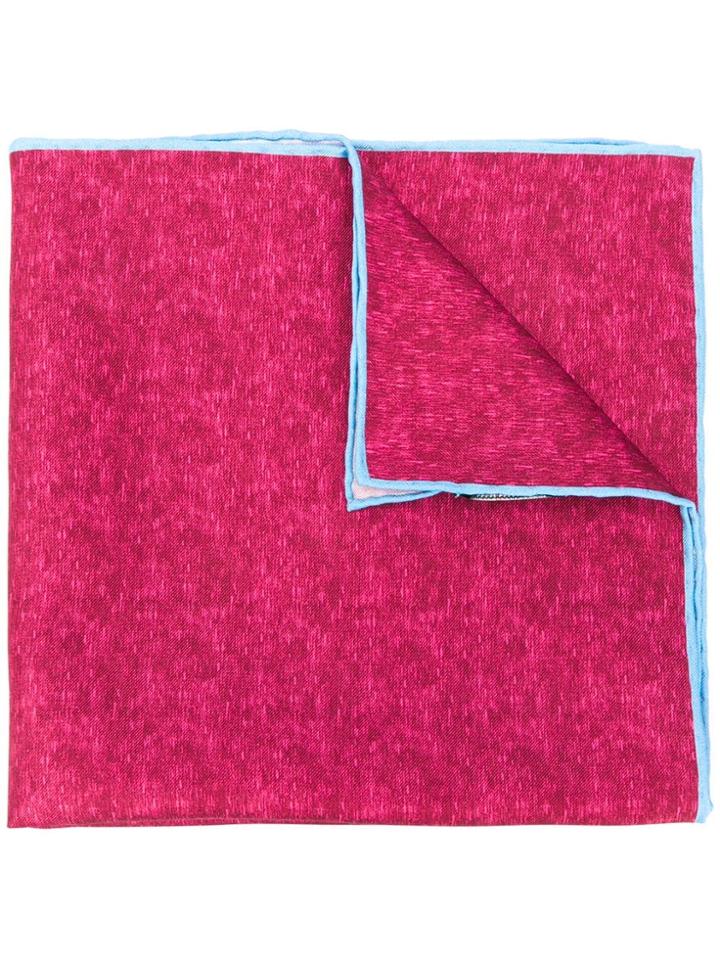 Kiton Patterned Scarf - Pink