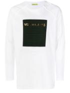 Versace Jeans Logo Square Patch Top - White