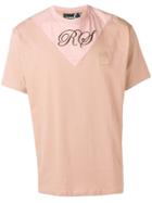 Raf Simons X Fred Perry Logo Embroidered T-shirt - Pink