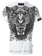 Philipp Plein 'predator' T-shirt, Men's, Size: Xl, White, Cotton