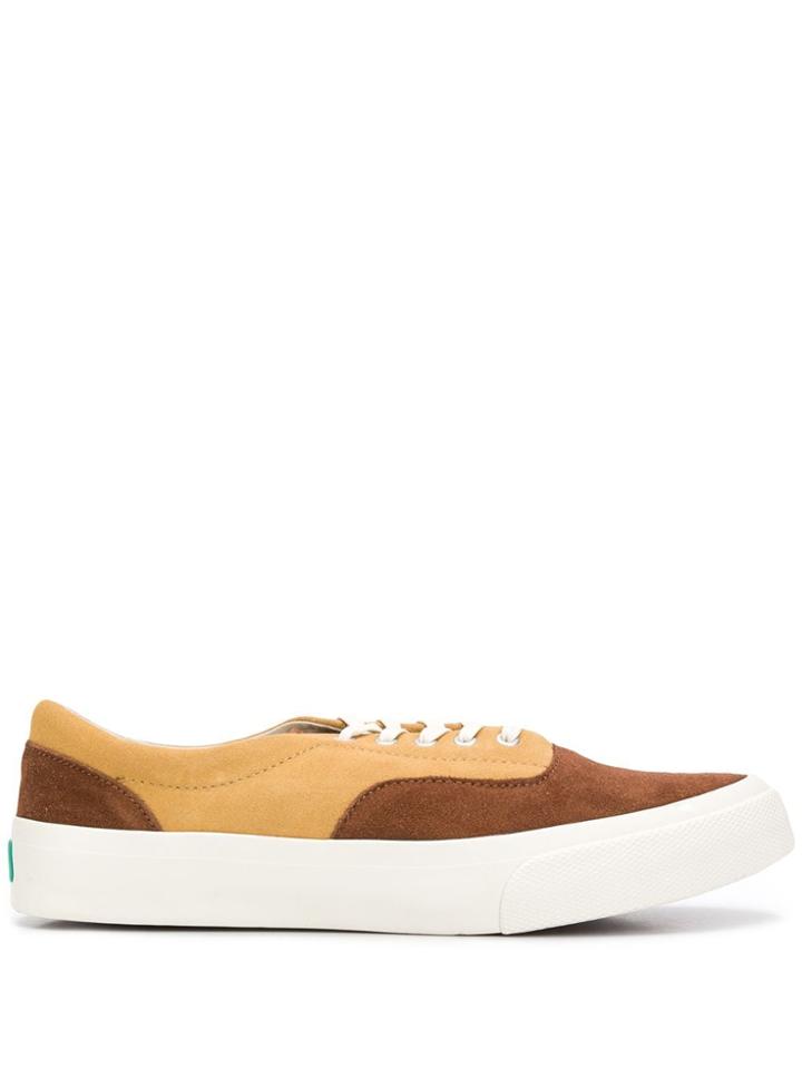 Ymc Panelled Lace-up Sneakers - Neutrals