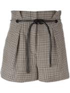 3.1 Phillip Lim Origami Pleat Houndstooth Shorts